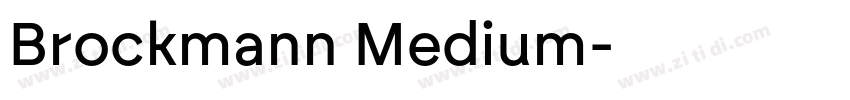 Brockmann Medium字体转换